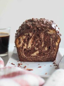Cake marbré glaçage rocher