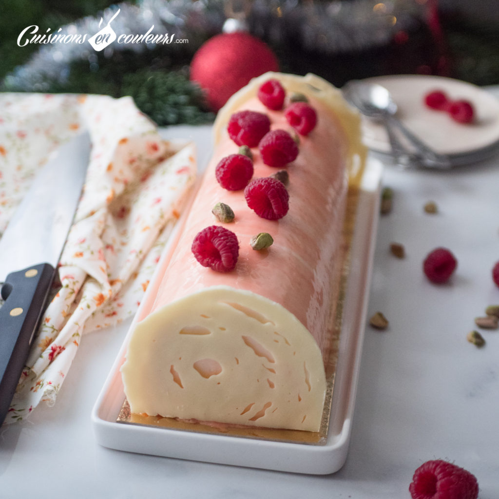 buche-framboise-fleur-d-oranger-32-1024x1024 - Les recettes de Noël à tester ABSOLUMENT !