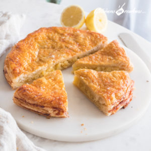 Galette des rois à la crème d’amandes au citron
