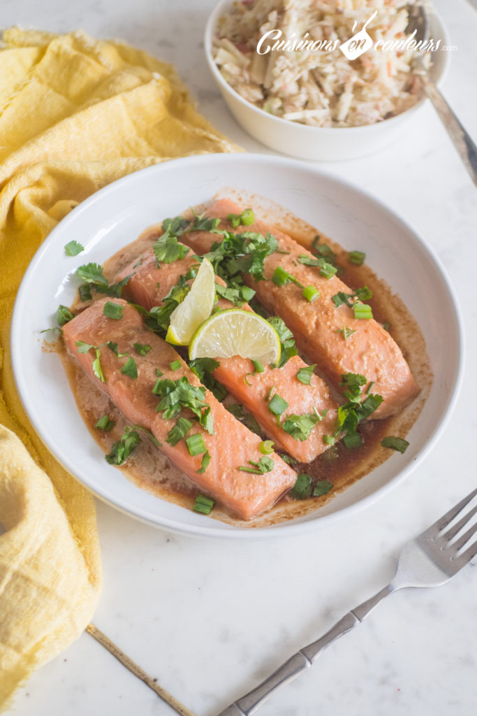 saumon à la pâte de miso