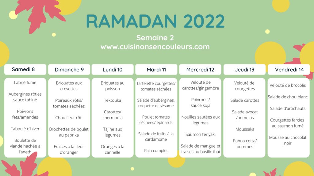 Emploi-du-temps-automne-avec-feuilles-et-motifs-3_page-0002-1024x576 - Ramadan 2022 sain et gourmand : Menu Semaine 2