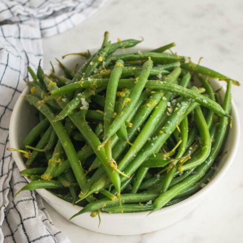 Haricots verts au citron