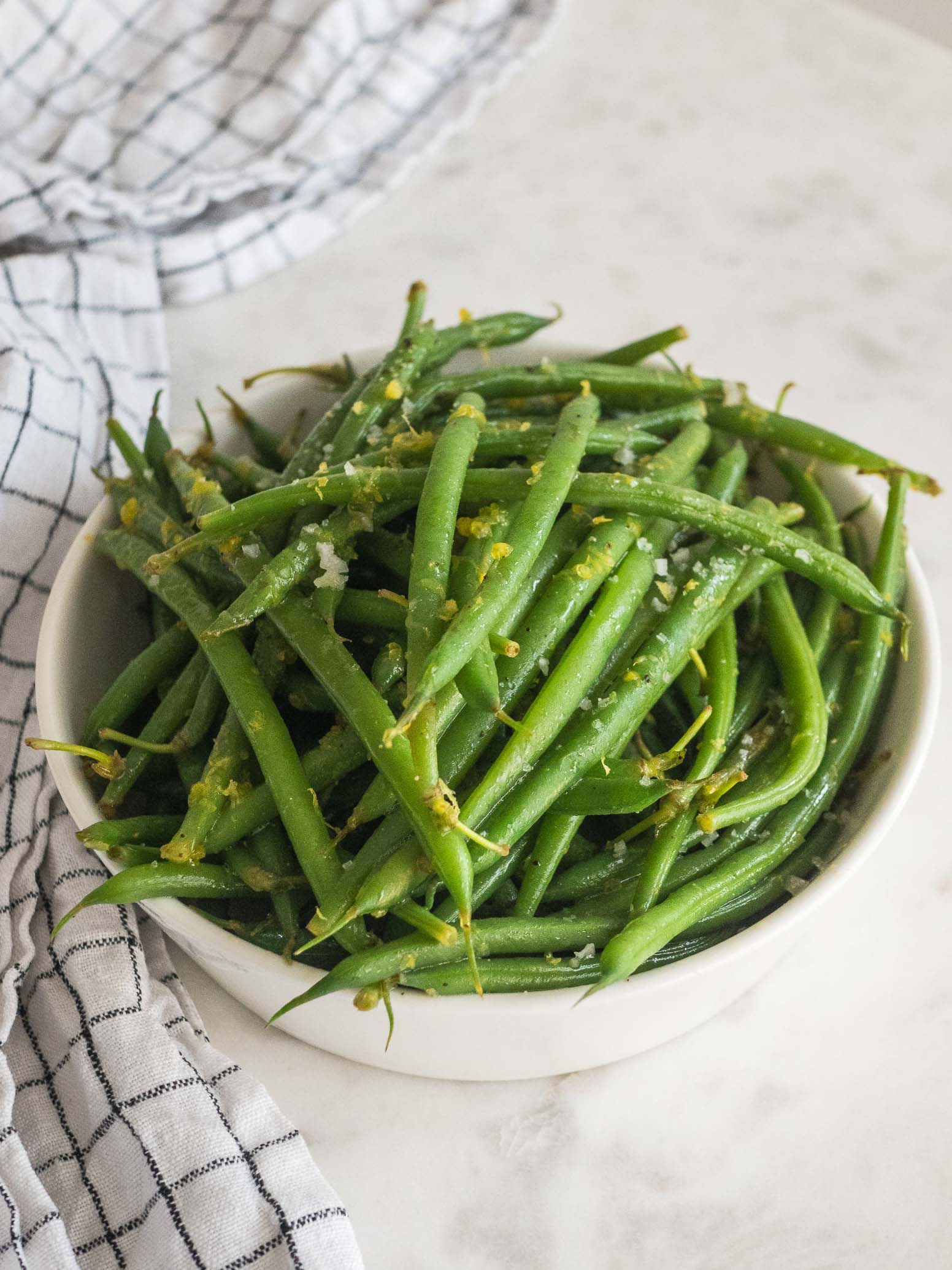 Haricots verts au citron