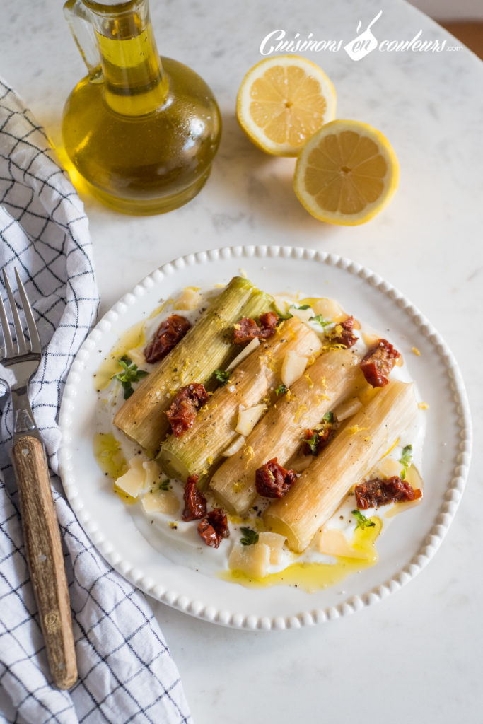 poireaux-rotis-et-tomates-sechees-683x1024 - Blancs de poireaux rôtis au basilic et tomates séchées