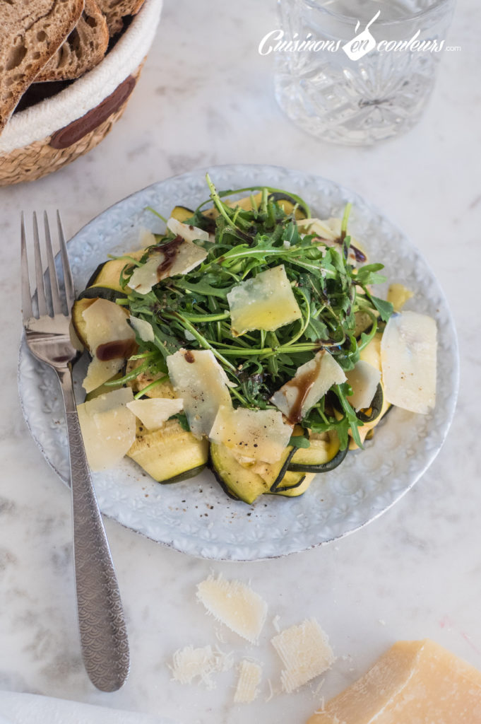 salade-de-courgettes-parmesan-9-681x1024 - Salade de courgettes, roquette et parmesan