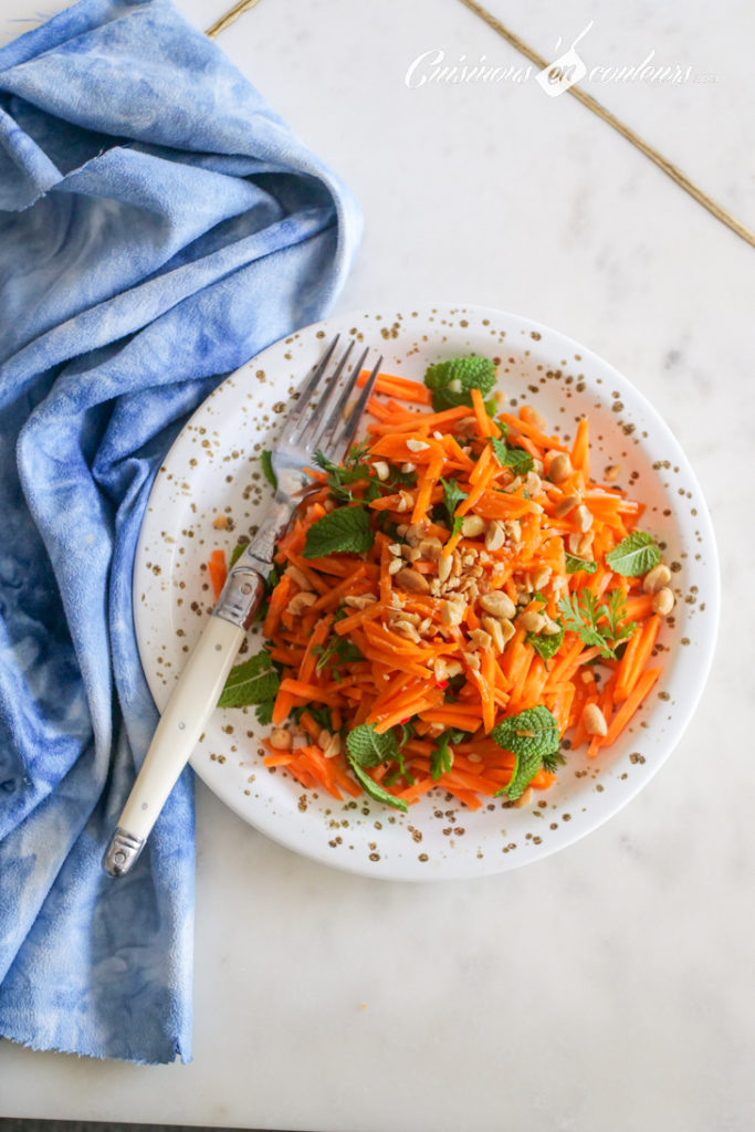 Salade-de-carottes-au-gingembre-2-683x1024 - Salade de carottes au gingembre et cacahuètes