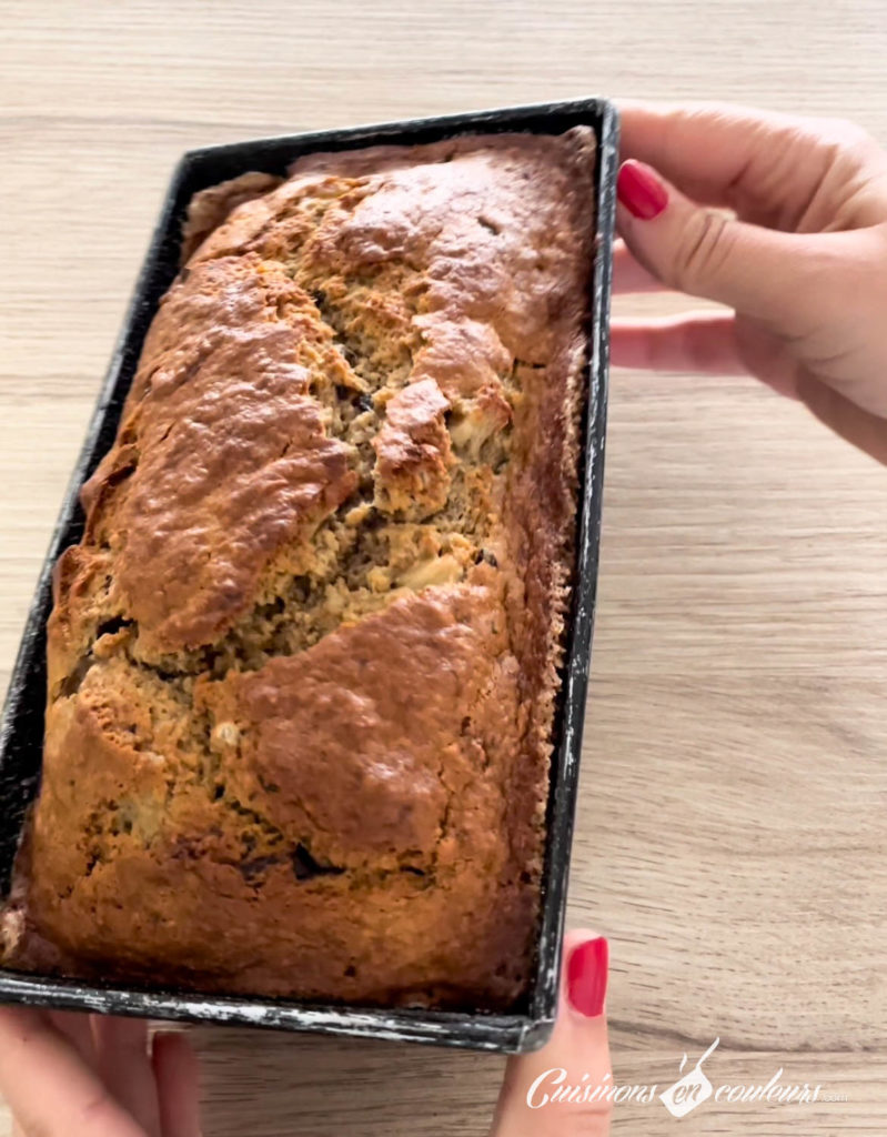 Banana-Bread-4-799x1024 - Banana Bread, un cake à la banane et au pépites de chocolat