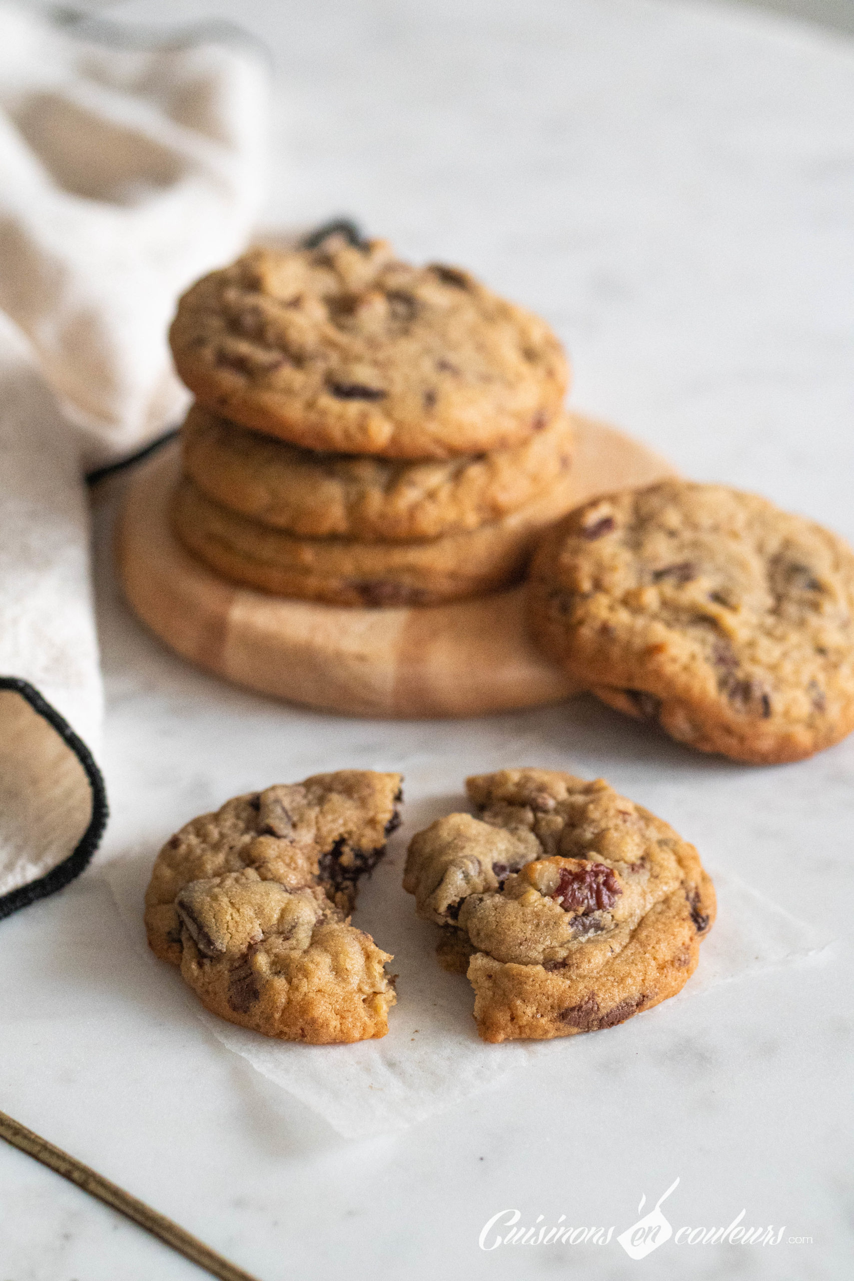 Cookies aux chocolats et aux noix de pécan