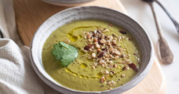 Velouté de courgettes et poireau