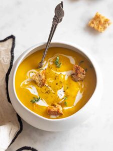 Velouté de carottes et poireaux