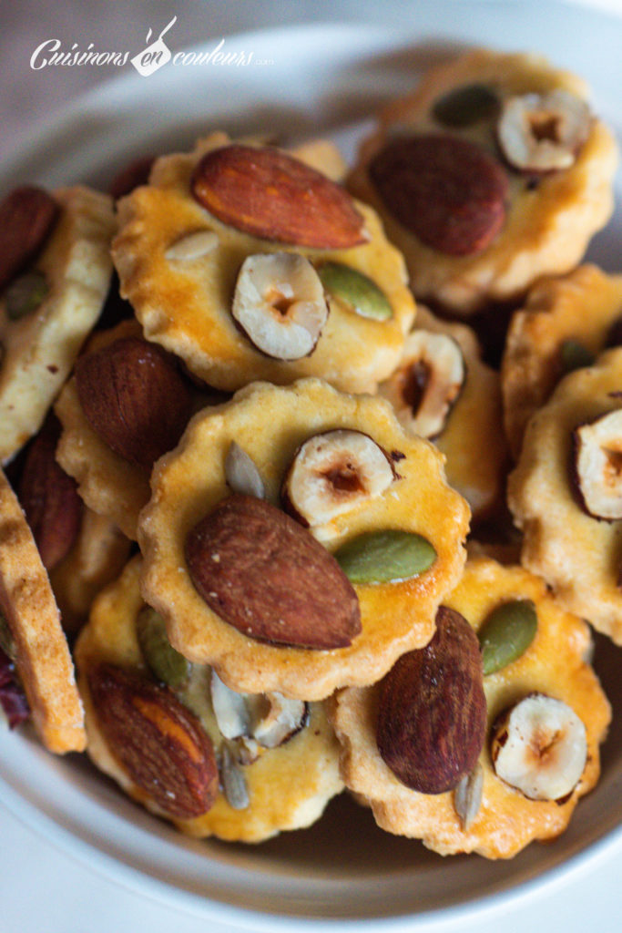 Sablés de Noël au chocolat blanc, graines et fruits secs - Cecilecooks