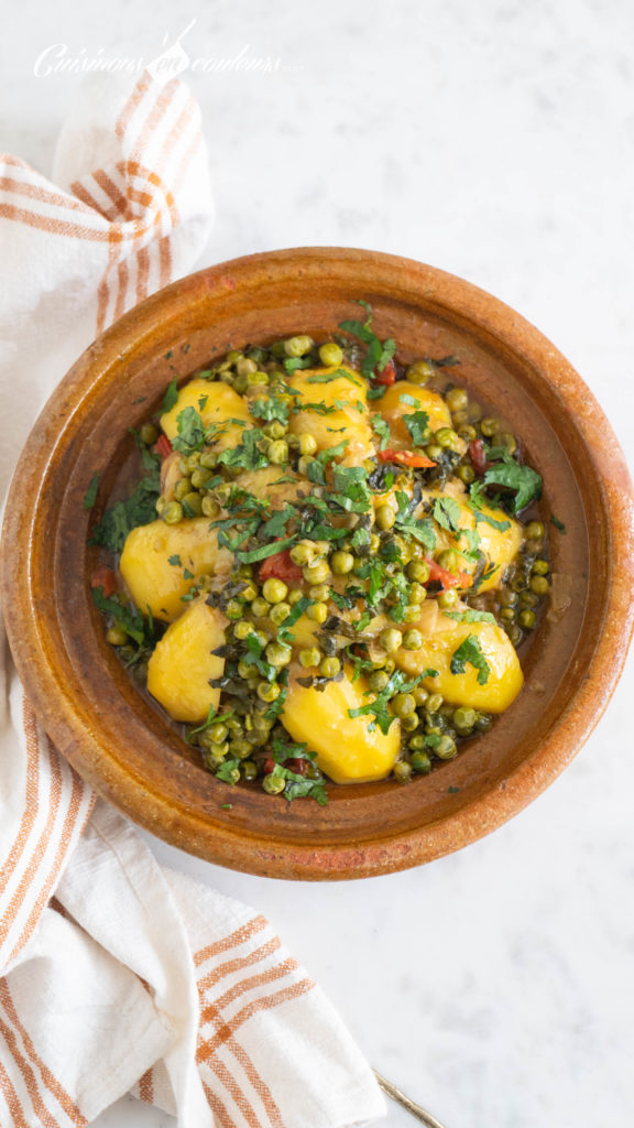 tajine-de-petits-pois-et-pommes-de-terre-576x1024 - Tajine de veau aux pommes de terre et petits pois