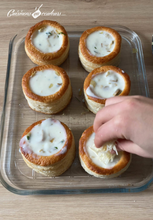 Vols au vent au poulet et aux champignons Cuisinons En Couleurs
