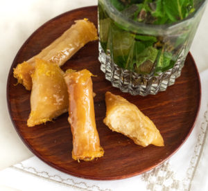 Briouates aux amandes et au citron SANS friture
