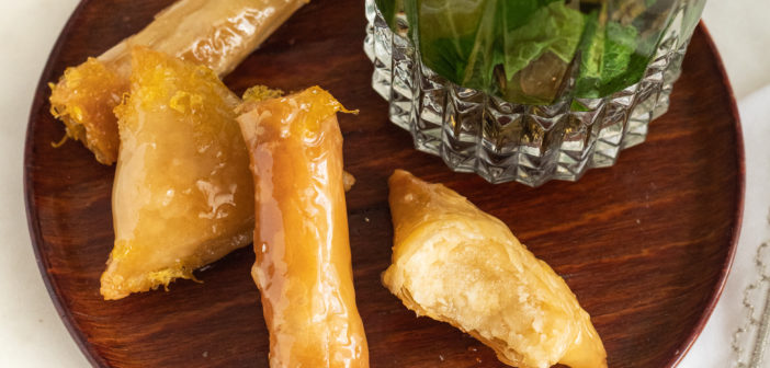 Briouates aux amandes et au citron SANS friture