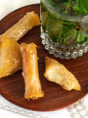 Briouates aux amandes et au citron SANS friture