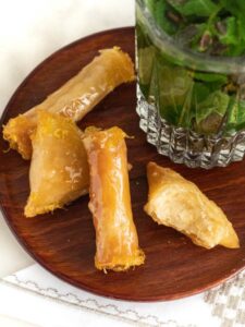 Briouates aux amandes et au citron SANS friture