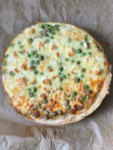 Quiche aux petits pois à la feta