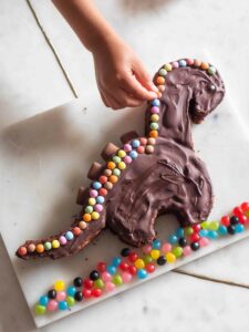 Dinocake, un gâteau d’anniversaire en forme de dinosaure (version facile)