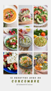 12 recettes avec du concombre