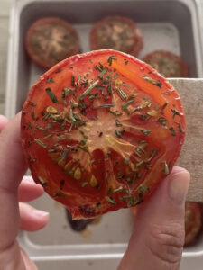 Tomates rôties aux herbes de Provence