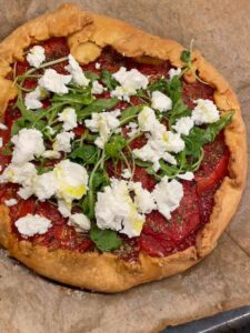 Tarte à la tomate et au fromage de chèvre