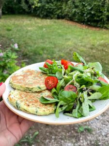 Pancakes salés aux courgettes