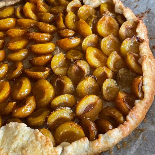 Tarte aux mirabelles facile et rustique