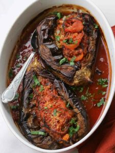 Aubergines farcies comme en Albanie
