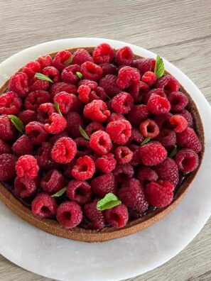 Tarte aux framboises