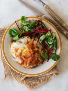Aubergines gratinées à la sauce bolognaise