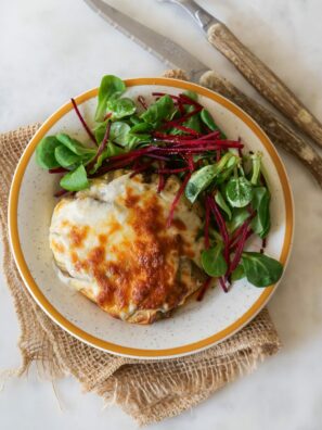 Aubergines gratinées à la sauce bolognaise