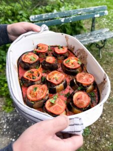 Aubergines a la viande hachee-15