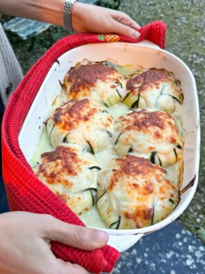 Courgettes farcies aux épinards et à la ricotta