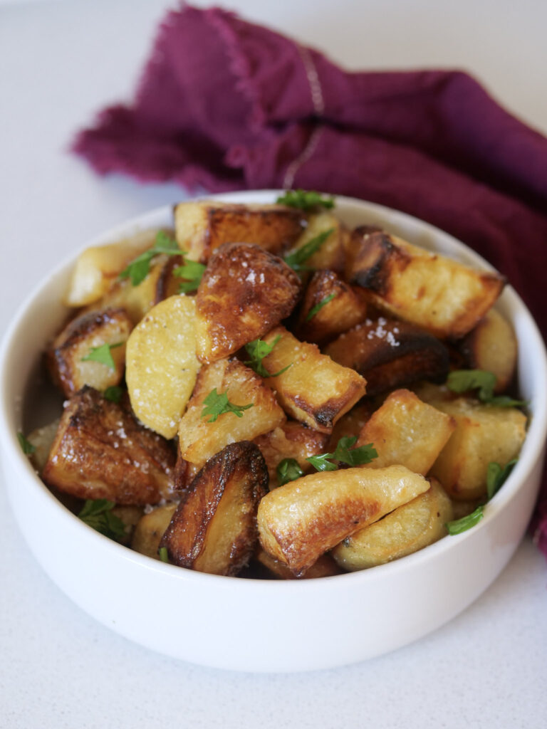 Pommes de terre et patates douces sautées