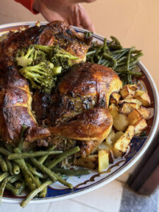 Poulet farci legumes 1