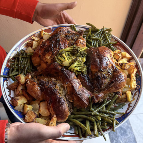 Poulet farci legumes 2