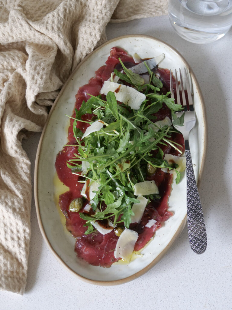 carpaccio de boeuf