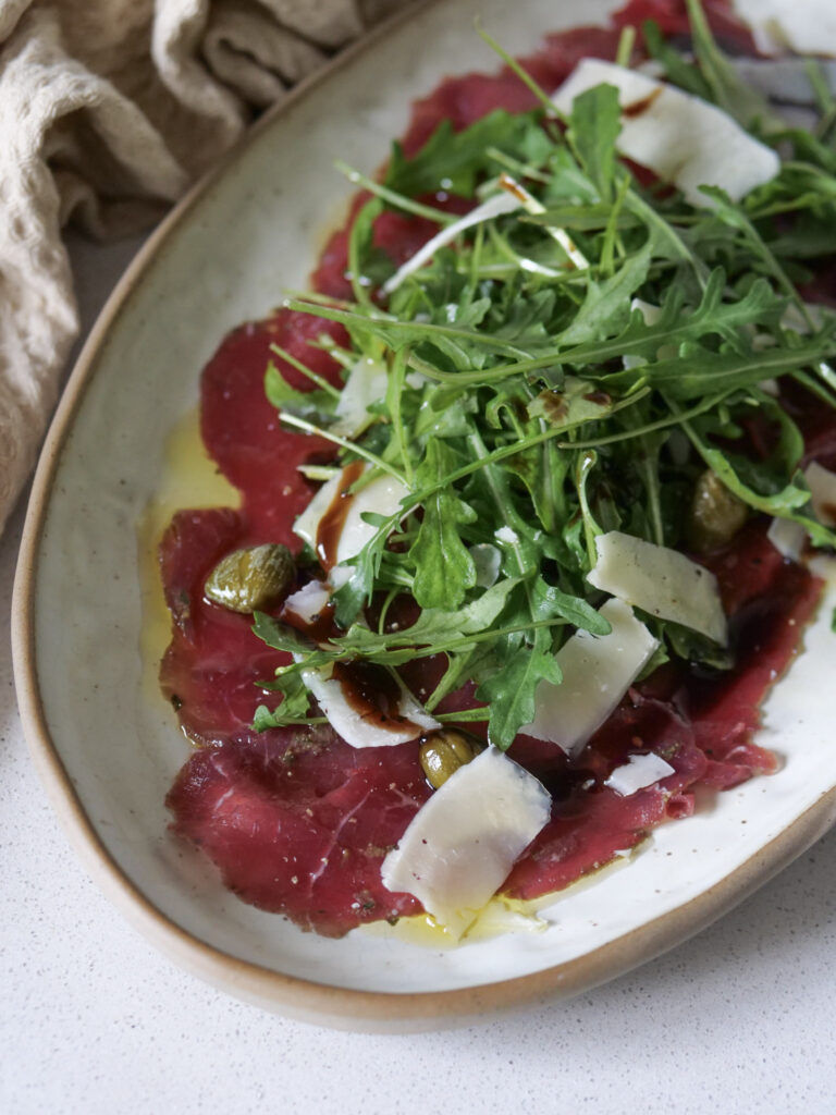 carpaccio de boeuf
