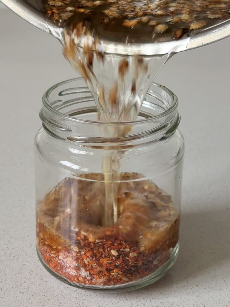 huile pimentée style asiatique