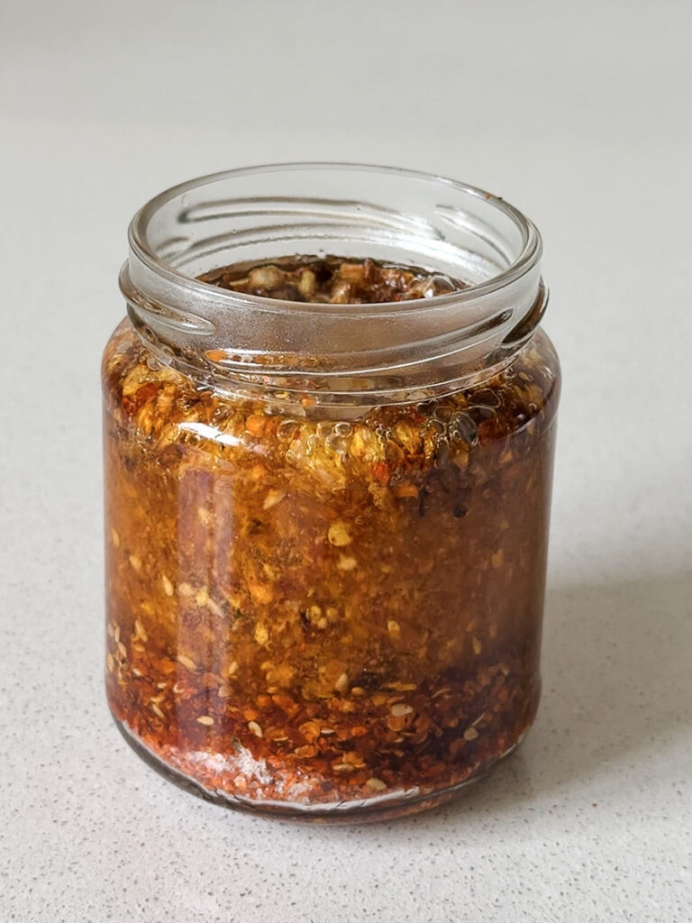 huile pimentée style asiatique