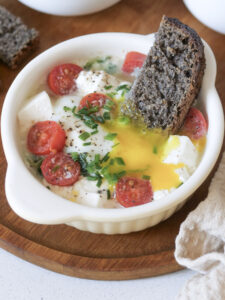 Oeufs cocotte aux épinards et ricotta