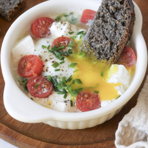 Oeufs cocotte aux épinards et ricotta