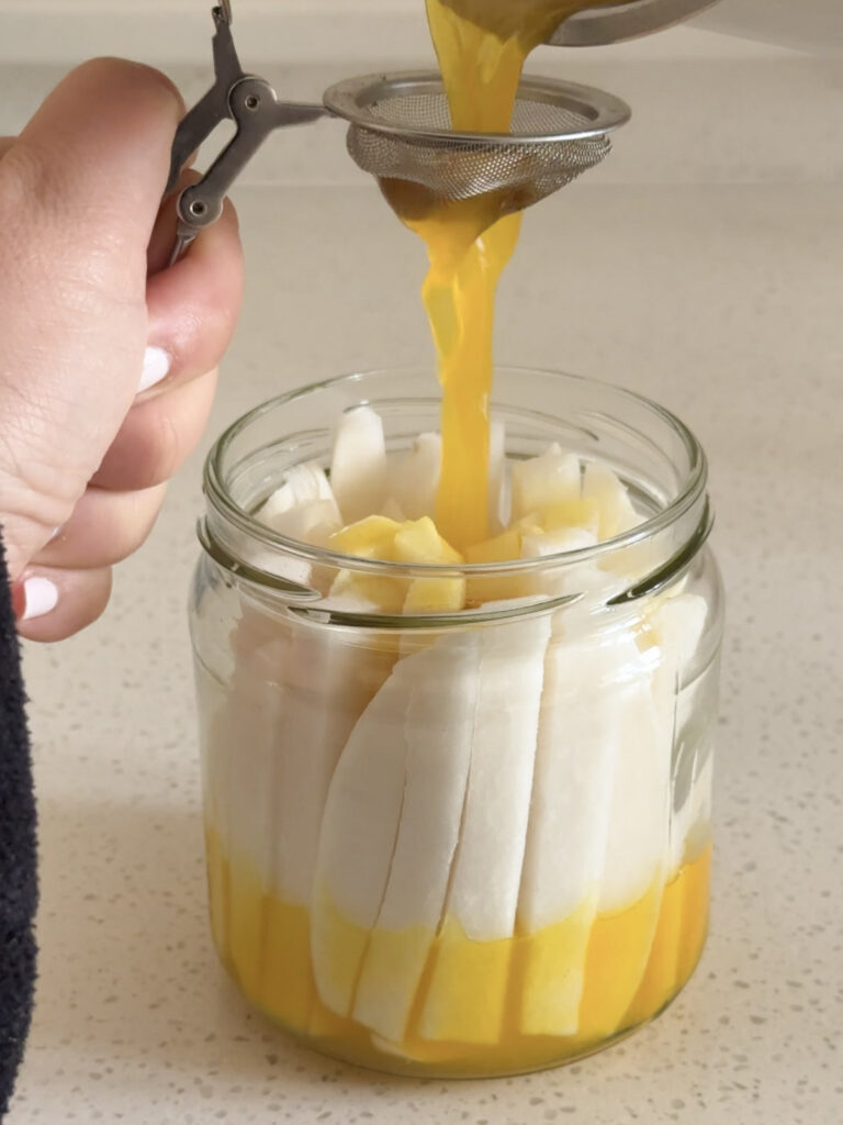 Danmuji, les radis marinés coréens