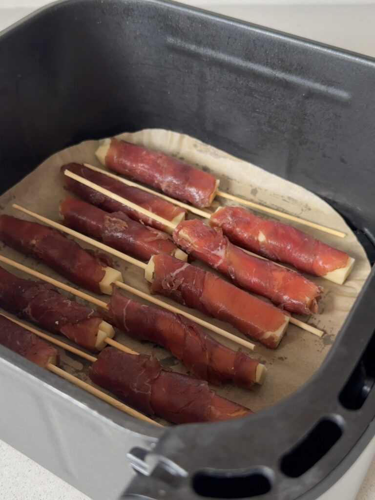 Brochettes de boeuf au fromage