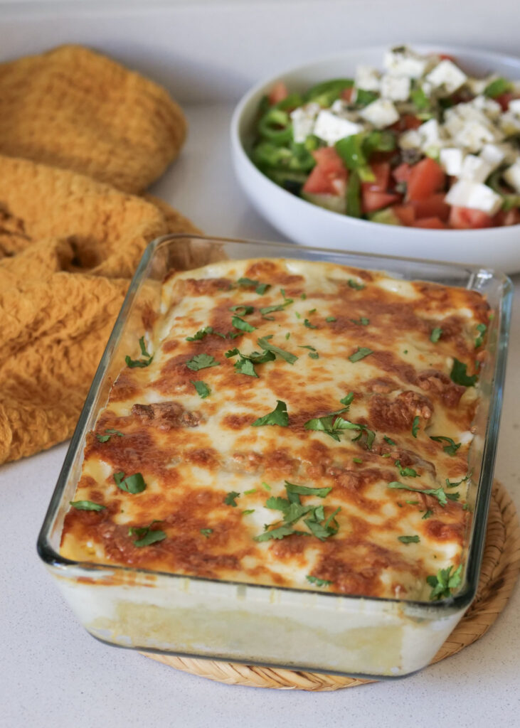 Crêpes farcies à la viande hachée