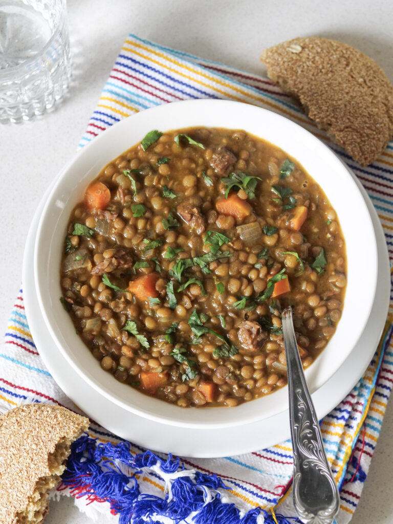 Lentilles à la marocaine