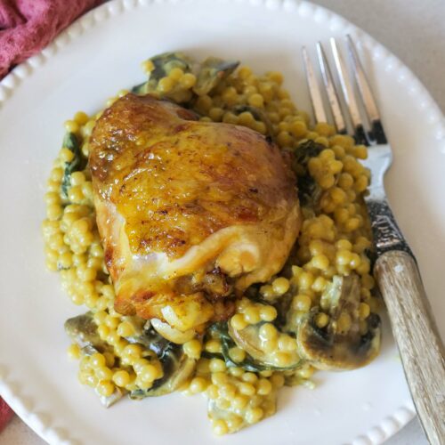 Petits plombs crémeux au poulet et aux légumes