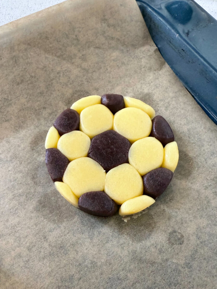 Cookies en forme de ballon de football