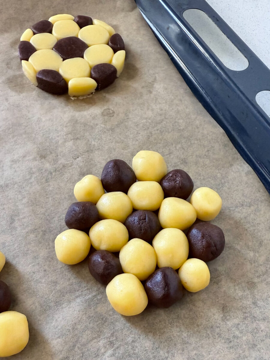 Cookies en forme de ballon de football